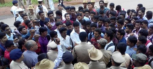  Assault in lock-up: Students demand action; 